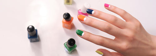 COLORFUL MOON MANICURE
