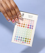 Hand model showcasing JINsoon Aura Dots Appliqués.