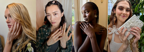 ORIGINAL//Oscar de la Renta Blooms at the New York Botanical Garden: A Preview of the Pre-Spring 2025 Collection Featuring Light-Catching Nails