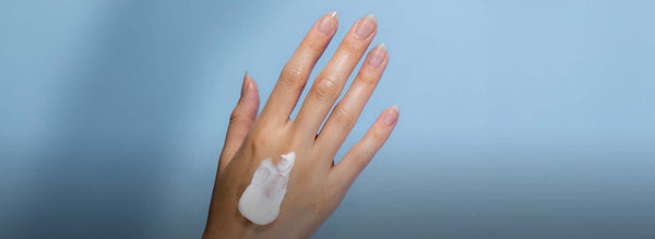 Hand with cream 