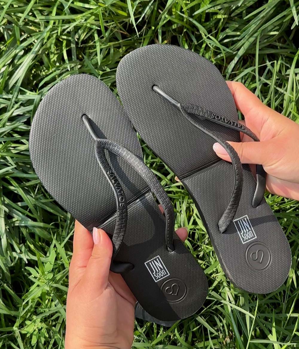 Jinsoon Portable Flip Flops Black JINsoon