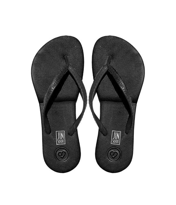 Jinsoon Portable Flip Flops- Black